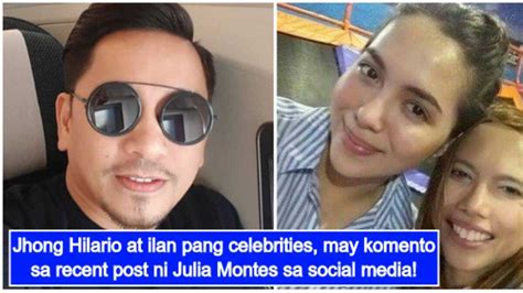 Jhong Hilario, other celebrities react to Julia Montes' .